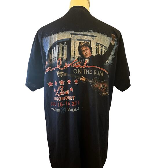 Paul McCartney On the Run Concert Tee Yankee Stadium 2011, Size M Unisex - Picture 5 of 6